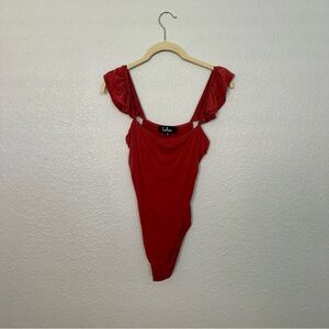 🌟 $10 or Less + BOGO on Sale Items! 🌟 Lulus Women's Ruffle Open Back Bodysuit